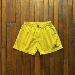 Chubbies‎ USA Dont Tread on Me Shorts Women Medium Yellow Emboidered